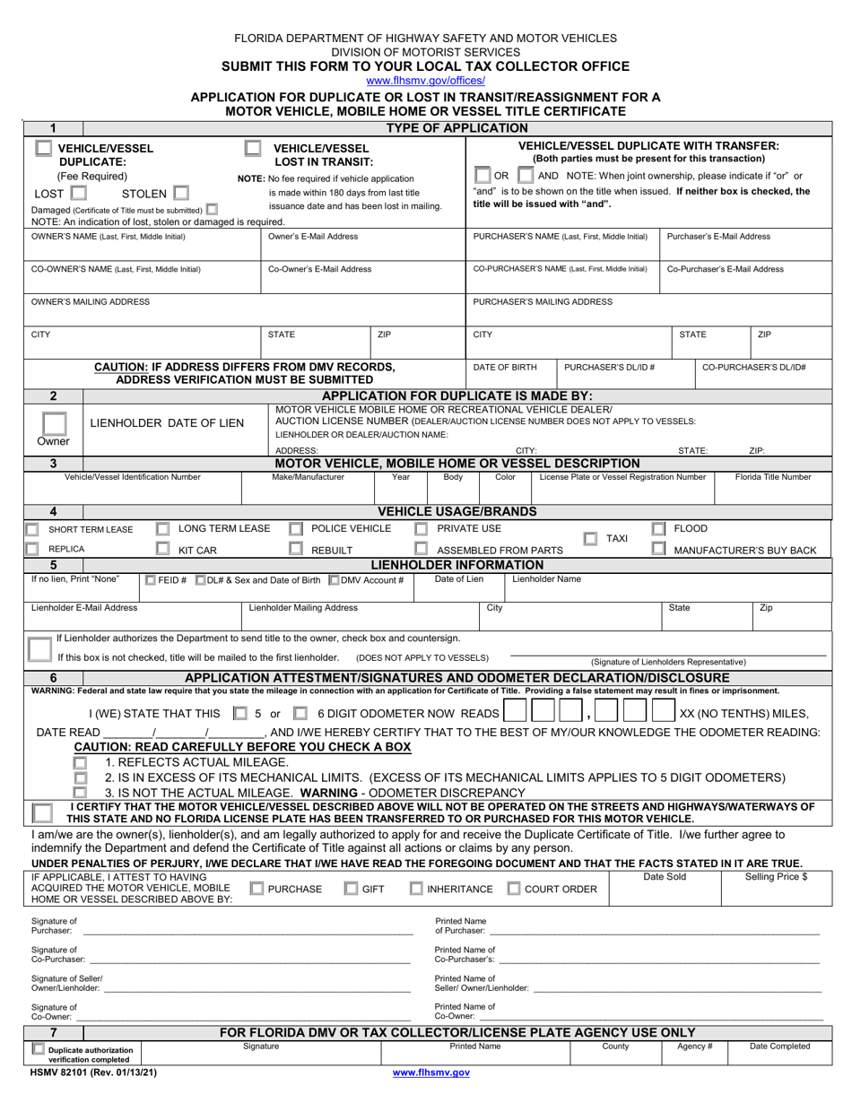 application for a duplicate title texas