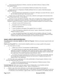 Add-A-site Checklist - Administrative Sponsor Adding Traditional Child or Adult Facilities - Georgia (United States), Page 4