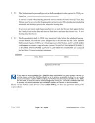 Form 1F-P-995A Hearing Scheduling Order - Hawaii, Page 2