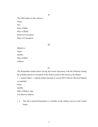 Form 2F-P-389 Petition for Paternity; Summons - Hawaii, Page 2