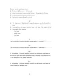 Form 2F-P-389 Petition for Paternity; Summons - Hawaii, Page 4