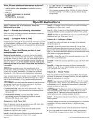 Instructions for Form IL-1041 Schedule NR Nonresident Computation of Fiduciary Income - Illinois, Page 2