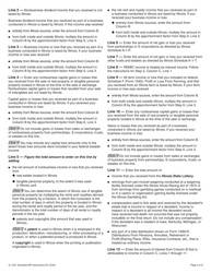 Instructions for Form IL-1041 Schedule NR Nonresident Computation of Fiduciary Income - Illinois, Page 3