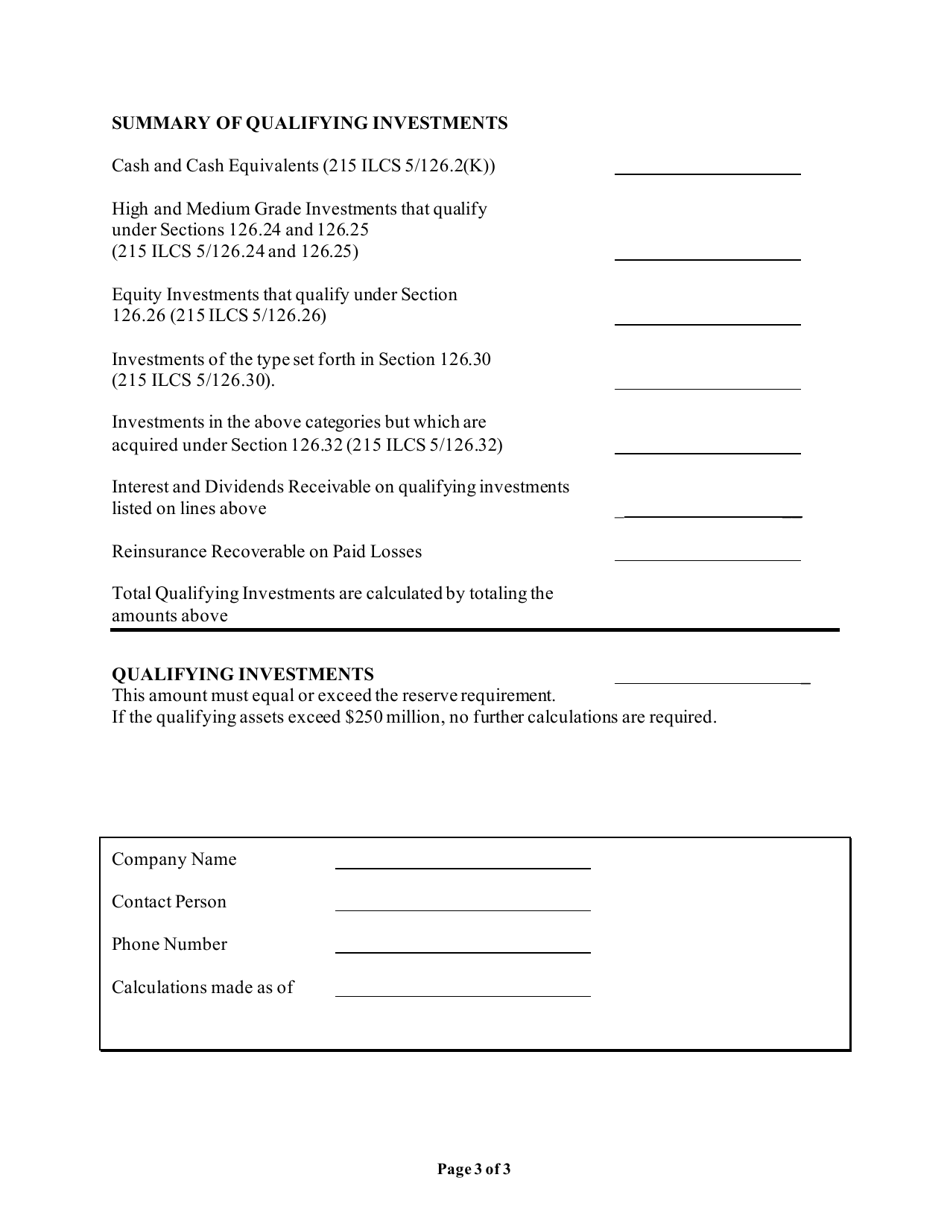 Reserve Requirement Reconciliation - Illinois, Page 3
