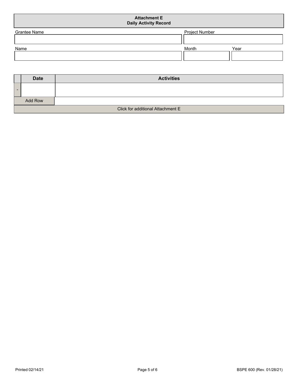 Form BSPE600 Highway Safety Claim (Non-step) - Illinois, Page 5