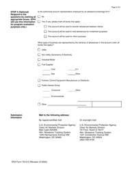 EPA Form 7610-5 General Account Form, Page 6