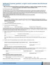 Document preview: Notification to Parents, Guardians, or Legal or Actual Custodians About the Annual Assessment - Iowa, 2021