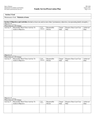 Form PPS3050 Family Service/Preservation Plan - Kansas, Page 2