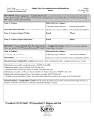 Form PPS4310 Family First Prevention Services Referral/Case Status - Kansas, Page 3