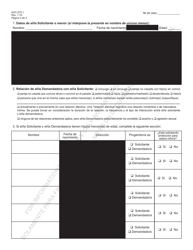Formulario AOC-275.1 Peticion/Solicitud Para Una Orden De Proteccion - Kentucky (Spanish), Page 3
