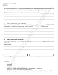 Formulario AOC-275.15 Orden Y Notificacion De Gpms/Orden De Gpms Modificada/Orden De Gpms Anulada - Kentucky (Spanish), Page 3