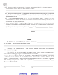 Form AOC-405 Arraignment Order/Guilty Plea - Kentucky, Page 2