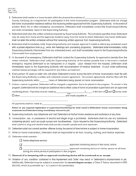 Form AOC-461 Agreement and Order of Home Incarceration - Kentucky, Page 2