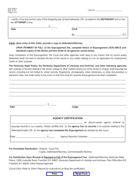Form AOC-496.4 Order on Application to Vacate and Expunge Felony Conviction - Kentucky, Page 4