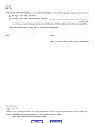 Form AOC-785 Disability Judgment - Kentucky, Page 2