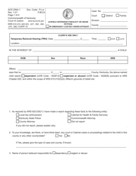Form AOC-DNA-1 &quot;Juvenile Dependency/Neglect or Abuse Petition&quot; - Kentucky
