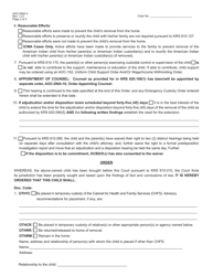 Form AOC-DNA-3 Order Temporary Removal Hearing - Kentucky, Page 2