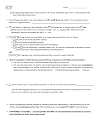 Form AOC-DNA-6 &quot;Order Permanency Hearing&quot; - Kentucky, Page 2