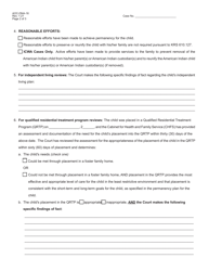 Form AOC-DNA-16 Order - Review-General (Rev)/Qrtp Review (Qrtp)/6 Month Permanency Progress Review (Ppr)/Independent Living Review (Ilr)/Post-tpr 90 Day Review (Tprv) - Kentucky, Page 2