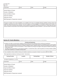 Form AOC-MED-ADR-7 Application to Be Placed on the Mediator Roster - Kentucky, Page 2