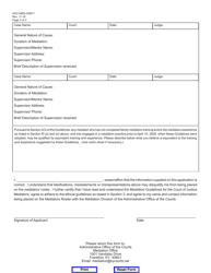 Form AOC-MED-ADR-7 Application to Be Placed on the Mediator Roster - Kentucky, Page 3