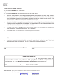 Form AOC-JV-29.1 Order for Expungement of Juvenile Record Upon Petition - Kentucky, Page 2