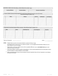 Form AES-07-06 Initial Application for Aerial Owner Operator License - Louisiana, Page 2