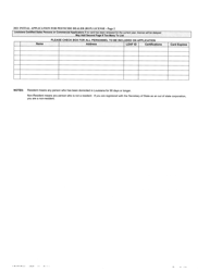 Form AES-07-07 Initial Application for Pesticide Dealer License - Louisiana, Page 2