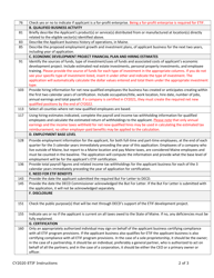 Instructions for Employment Tax Increment Financing (Etif) Program Business Certification Application - Maine, Page 2