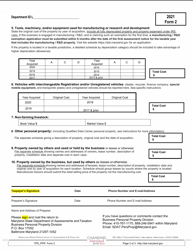 Form 2 Business Personal Property Return - Maryland, Page 3
