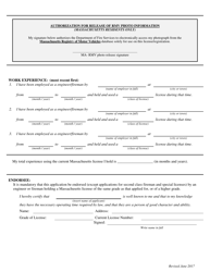 Form BPV-010 Application for License as Fireman or Engineer - Massachusetts, Page 2