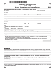 Form 121A Urban Redevelopment Excise Return - Massachusetts