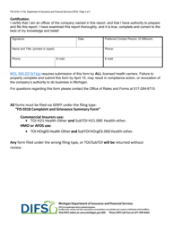 Form FIS0318 Complaint and Grievance Summary - Michigan, Page 2