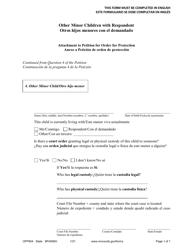 Document preview: Form OFP904 Other Minor Children With Respondent - Minnesota (English/Spanish)