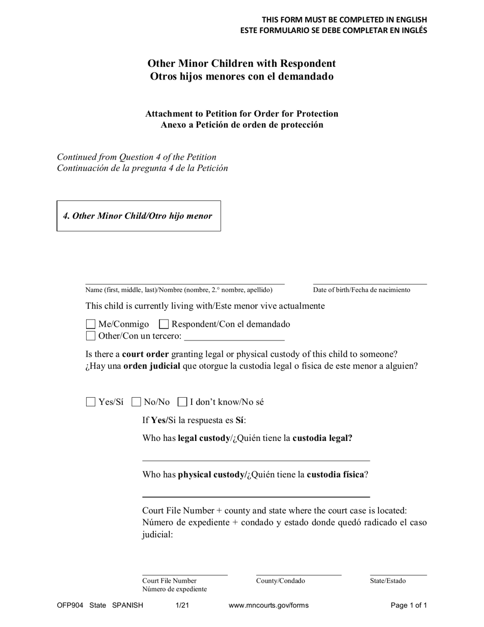 Form OFP904 - Fill Out, Sign Online and Download Printable PDF ...