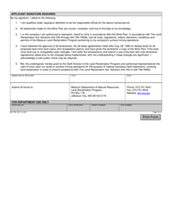 Form MO780-1327 Mine Plan - Missouri, Page 5