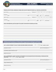 Professional Fundraiser Initial Registration Statement - Missouri, Page 3