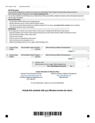 Form 2 Montana Individual Income Tax Return - Montana, Page 12