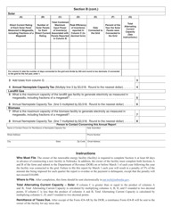Form 424-AR Renewable Energy Generation Facility - Annual Report - Nebraska, Page 2