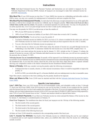 Form 2210N Individual Underpayment of Estimated Tax - Nebraska, Page 2