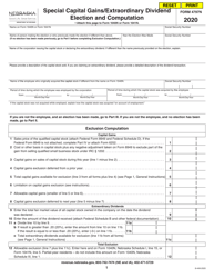 Form 4797N Special Capital Gains/Extraordinary Dividend Election and Computation - Nebraska