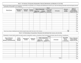 Form PTC Nebraska Property Tax Incentive Act Credit Computation - Nebraska, Page 2