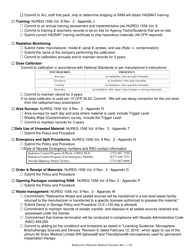 Radioactive Materials (Ram) Program New/Renewal Medical License Checklist - Nevada, Page 4