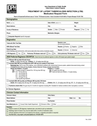 &quot;Treatment of Latent Tuberculosis Infection (Ltbi) Medication Request Form&quot; - Iowa