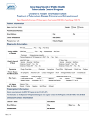 &quot;Children's Patient Information Sheet Treatment of Tuberculosis Disease (Pulmonary and Extrapulmonary)&quot; - Iowa