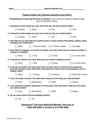 Form 470-5194 Medically Exempt Member Survey - Iowa, Page 2
