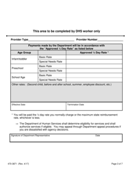 Form 470-3871 Child Care Assistance Provider Agreement - Iowa, Page 3