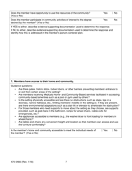 Form 470-5466 Home- and Community-Based Services (Hcbs) Residential Setting Member Assessment - Iowa, Page 7