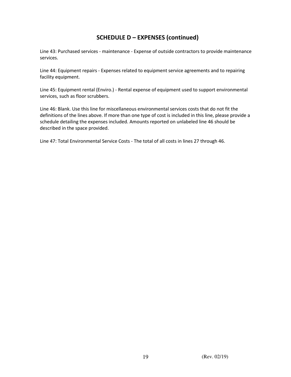 Instructions for Financial  Statistical Report - Iowa, Page 19