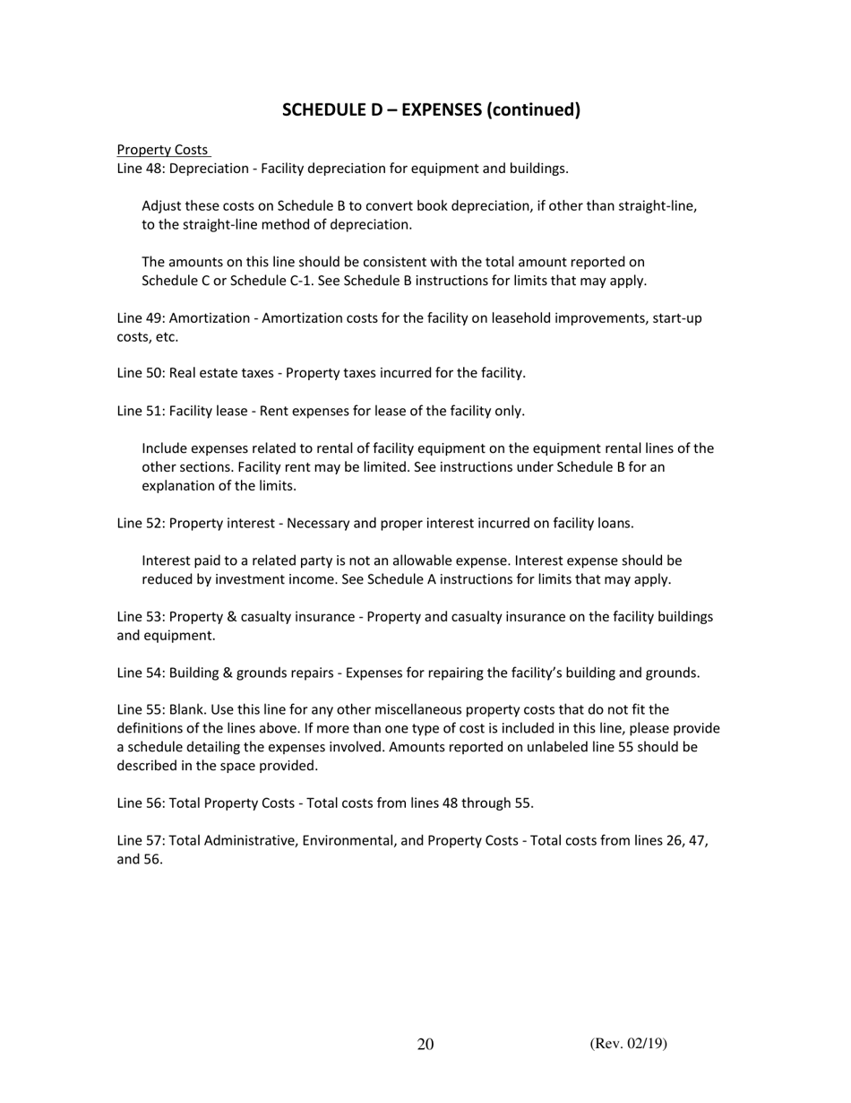 Instructions for Financial  Statistical Report - Iowa, Page 20